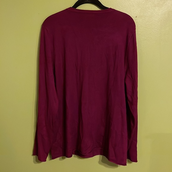 Grace Elements Burgundy Light V Neck Sweater Size XXL - Picture 5 of 5